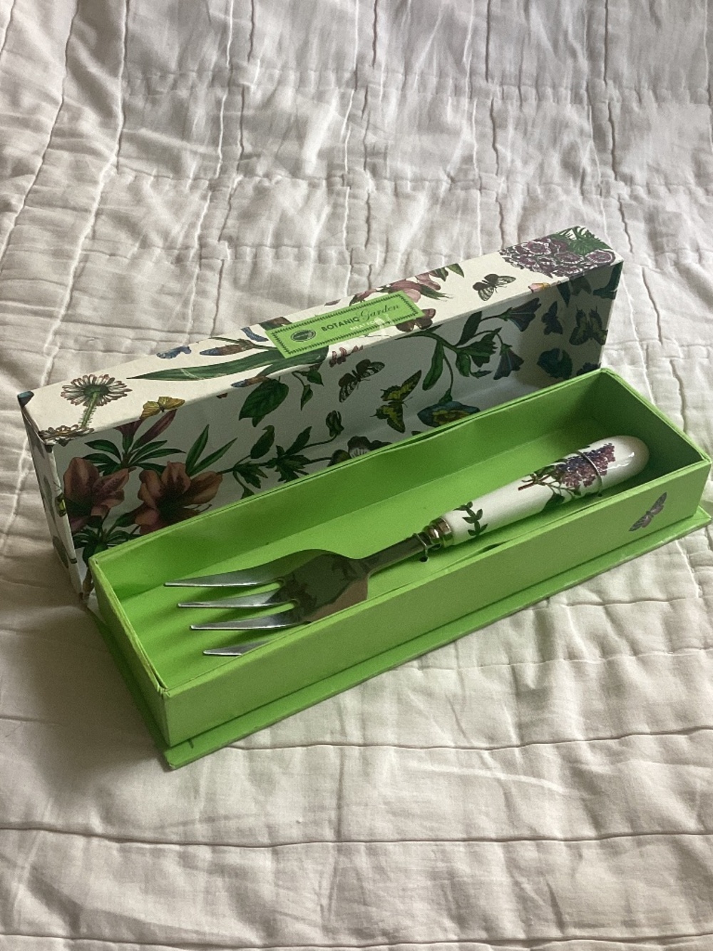 PORTMEIRION BOTANIC GARDEN LARGE SERVING MEAT FORK IN ORIGINAL BOX